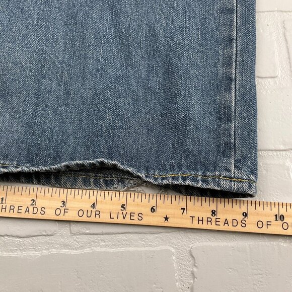 Sean John Jeans Men‎ 34Wx33L Blue Relaxed Straight High Rise Distressed Denim - Picture 13 of 15